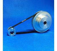 Poulie à Courroie Z 2GT Poulie en Alliage d'aluminium 20T: 80T, Rapport de réduction 1:4, Largeur 6 mm, Trou Central de Roue synchrone d'entraînement 3,175/4/5/6/6,35/8 mm Durable et pratiquement