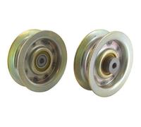 Poulie à gorge plate adaptable JOHN DEERE pour tondeuses LT180, LT190 et série X et déneigeuses 42, 44, 48 - Remplace AM132764