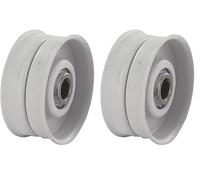 POULIE A GORGE PLATE (Lot de 2)