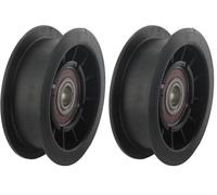 POULIE A GORGE PLATE (Lot de 2)