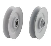 Poulie A GORGE TRAPEZOIDALE - AMF/NOMA - AYP 110484 - Hauteur 15,88 mm - Alésage 9,5 mm - Diamètre 77,79 mm