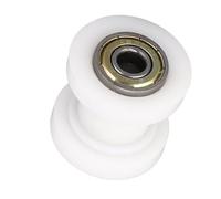 Poulie à Rouleau Tendeur de Chaîne, Rouleau Tendeur de Chaîne Tendeur de Chaîne Poulie à Rouleau Remplacement de Roue de Guidage pour Mini Vélo Baja Doodle Dirt Racer (White)