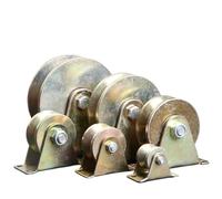 Poulie à roulement r en forme de U/V/H, 1 pièce, roue de piste, rouleaux de porte coulissante(V Type 60mm)