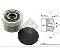Poulie, alternateu INA 535 0151 1 pour OPEL COMBO Tour 1.3 2004-2011