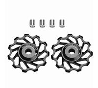 Poulie arrière en alliage d'aluminium, roue de support, poulie de guidage arrière pour VTT, convient à la plupart des VTT (11T)