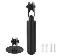 Poulie Bois, Lustre Poulie Fixé au Mur Noir Poulie pour Lampes Suspendues Poulie Roulement Tige Remplacement Accessoires D'éclairage