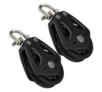 Poulie Câble | Acier Inoxydable Nylon 10x5.2x2.3cm 180g | Bloc Roulement Unique Rotation Silencieuse Traction Lourde | Système Levage Kayak Atelier Marine Lot 2