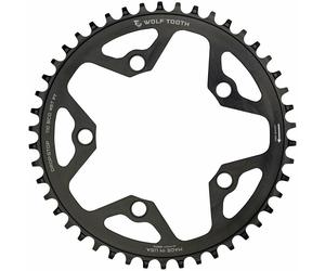 Poulie Chaîne Wolf Tooth Components 5x110BCD CX/Road (Flat Top) 46T - Noir
