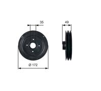 Poulie Damper Gates Tvd1123
