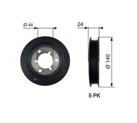 GATES TVD1125 Poulie damper (vilebrequin)