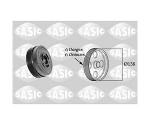 Poulie damper, vilebrequin SASIC 2156082
