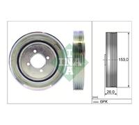 Poulie damper, vilebrequin Schaeffler INA 544 0040 10