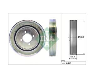 Poulie damper, vilebrequin Schaeffler INA 544 0040 10
