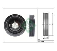 INA Poulie de vilebrequin 544 0127 10 avec amortisseur de vibrations pour FORD
