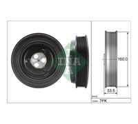 Poulie damper, vilebrequin Schaeffler INA 544 0132 10