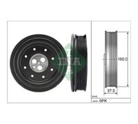 Poulie damper, vilebrequin Schaeffler INA 544 0134 10