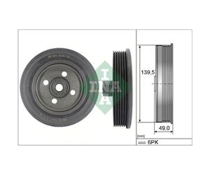 Poulie damper, vilebrequin Schaeffler INA 544 0139 10