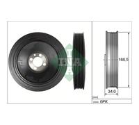 Poulie damper, vilebrequin Schaeffler INA 544 0150 10