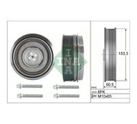 Poulie de vilebrequin avec amortisseur de vibrations 544 0505 20 INA pour BMW