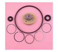 Poulie d'arbre à cames, Courroie de Distribution, Segments de Piston 39 mm, Ensemble de Joints d'huile for Tondeuse à Gazon GX35 GX 35, Petite pièce Moteur