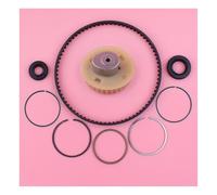 Poulie d'arbre à cames, Courroie d'engrenage, Segments de Piston de 39 mm, Ensemble de Joints d'huile for Tondeuse à Gazon GX35, Petite pièce de Moteur