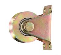 Poulie de câble en acier à rotation fluide avec 2 roulements à billes, poulie de rail de 18 mm pour cordes, haute capacité de charge (50 mm)