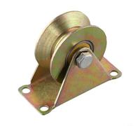 Poulie de câble en acier pour cordes de 1 à 8 mm, roue de rail à rainure en V avec double roulement à billes, poulie de levage galvanisée pour gréement de porte coulissante de treuil, 30 mm de