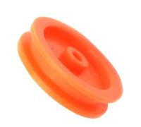 Poulie de ceinture en plastique orange de trou de 20pcs/lot 2mm 2 * 16.8mm pour les accessoires d'avion de voiture de jouet de bricolage RC