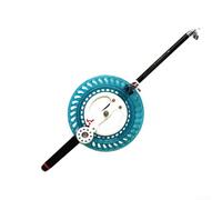 Poulie de corde pour cerf-volant en cristal avec matériau ABS pour une performance fiable dans les applications de vol et de pêche offrant un meilleur contrôle de la ligne (bleu 22 cm)