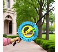 Poulie de corde pour cerf-volant en cristal avec matériau ABS pour une performance fiable dans les applications de vol et de pêche offrant un contrôle amélioré de la ligne (ABS noir 22 cm)