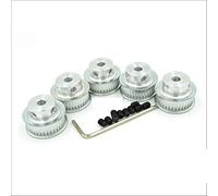 Poulie de Courroie 5 pièces 30 Dents 2GT poulie, alésage 5/6.35/8 mm, Ajustement 2GT 6 Courroie, W = 6 mm, 30 Dents 30 Dents GT2 poulie Durable et pratiquement (diamètre d'alésage : 5 mm)