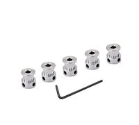 Poulie de Courroie 5PCS GT 20 Dents 2GT 2M poulie, alésage 4/5/6/6.35/8mm, 2GT GT2 Courroie synchrone, Largeur 6/10mm, Petit Jeu 20 Dents 20T Durable et pratiquement (Color : Width 6mm)