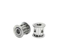 Poulie de courroie à 15 dents S5M, en alliage d'aluminium, alésage de 5/6/8/10mm, poulie de courroie de 15 T, largeur de courroie de 16/21mm, poulie de Transmission, 1 pièces(6.35mm,21mm)