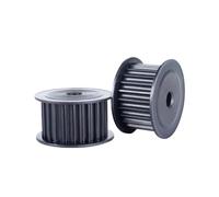 Poulie de courroie crantée HTD 8M 16T/17T/18T/19 dents 45 poulie de synchronisation en acier Type AF roue synchrone for largeur courroie 25/30/40mm(10mm-keyway 4x1.8mm,18T (1pcs),42mm (for belt 40mm))