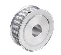 Poulie de courroie de distribution, 1 pièce HTD 8M AF 60T dents alésage 14-40 mm largeur de courroie 15-40 mm poulie de transmission en alliage d'aluminium(Grooves 27 Bore 25)