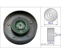 POULIE DE COURROIE MULTIFRICTION INA VW A4/A5/Q5/TRANSPORTER 1.8/2.0TSI 07-