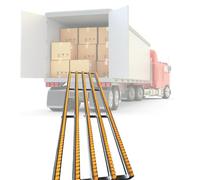 Poulie de déchargement pliable avec roues en ABS et glissières de convoyeur à 5 rouleaux pour une logistique d'entrepôt efficace et un système de manutention des matériaux