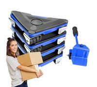 Poulie de déménagement - 28 x 26 x 12 cm - Déménageurs de meubles avec roues rotatives à 360 degrés - Grande capacité de charge pour réfrigérateur