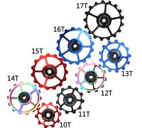 Poulie de dérailleur arrière à rouleau 10T 11T 12T 13T 14T 15T 16T 17T, roulement en céramique, roue Jockey, Guide de vélo de route et vtt pour Shimano Sram noir