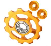 Poulie de dérailleur arrière en aluminium CNC 11T avec roulement scellé pour 7 à 12 vitesses (doré)