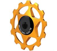 Poulie de dérailleur de vélo en alliage d'aluminium avec roulements métalliques, 11T/13T, pour vélos de montagne et de route, design creux, noir/violet/rose/rouge/or/arc-en-ciel (doré 13T)