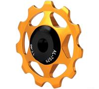 Poulie de dérailleur de vélo en alliage d'aluminium avec roulements métalliques, 11T/13T, pour vélos de montagne et de route, design creux, noir/violet/rose/rouge/or/arc-en-ciel (doré 11T)