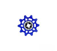 Poulie de dérailleur en alliage d'aluminium pour vélos, usinée CNC pour un ajustement précis, équipée de roulements lisses et de configurations de dents 10T 12T pour une gestion efficace de la chaîne