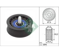 Poulie de déviation/guide, ceinture nervurée en V INA pour SL (R231) 4.7 2012-