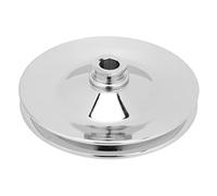 Poulie de direction assistée à rainure unique 8948, poulie de pompe de direction assistée, arbre de clavette de 5/8 po avec finition chromée, remplacement direct pour les pompes