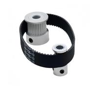 Poulie de distribution 2GT, rapport de réduction 2:1, composant de transmission, courroie 24 dents, 12 dents, largeur 6 mm/10 mm, alésage 3 à 8 mm, kit GT2(2GT-400-10mm,12T5-24T6)