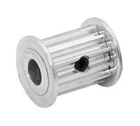 Poulie de distribution 5M12T, type AF, double face, plate, en aluminium, largeur rainure: 10/15/20mm, trou: 5/6/6,35/7/8/10mm, 5M12dents(6.35 mm,1pc/Belt Width 20 mm)