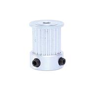 Poulie de distribution, Courroie HTD3M-18T en K, alésage intérieur 4/5/6/6,35/7/8 mm, largeur de fente 17, for courroie caoutchouc HTD3M 15 large(Bore Diameter 6.35 mm)