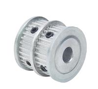 Poulie de distribution en aluminium pour imprimant Poulie De Distribution Synchrone À Double Rangée GT2M 32T, Largeur Fente 7/11 Mm(Hole 8,11AF)
