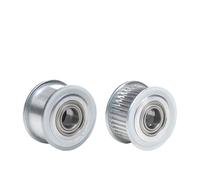 Poulie de distribution GT2 2GT 40 dents, alésage 3, 4, 5, 6, 7, 8 mm, avec roulement for courroie 6/10 mm, pièces d'imprimante 3D.(Bore 8mm-With Teeth,7mm)